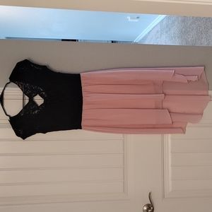 Black and pink dress - one tiny dot (stain) on the bottom of dress